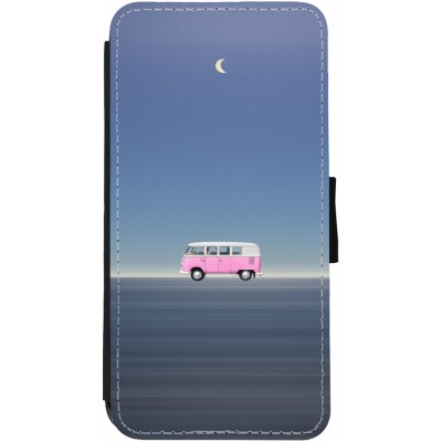 Coque iPhone 12 Pro Max - Wallet noir Spring 23 pink bus