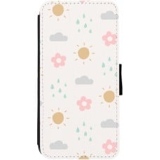 Coque iPhone 12 Pro Max - Wallet noir Spring 23 weather