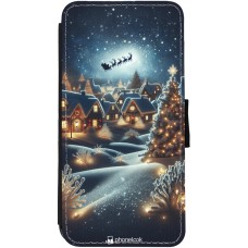 Coque iPhone 12 Pro Max - Wallet noir Noël 2023 Christmas is Coming