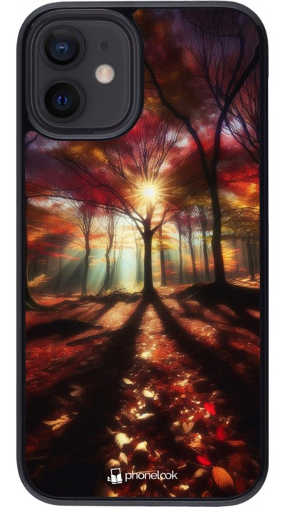 Coque iPhone 12 mini - Automne doré glare