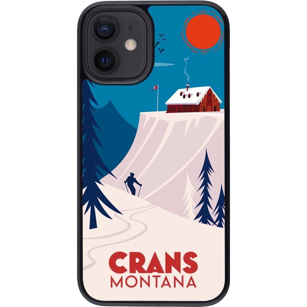 iPhone 12 mini Case Hülle - Crans-Montana Cabane