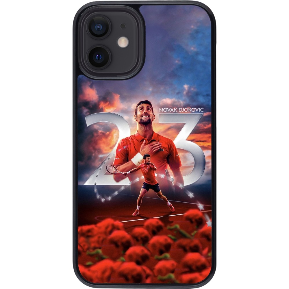 Coque iPhone 12 mini - Djokovic 23 Grand Slam