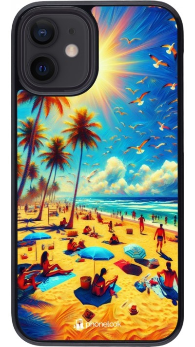 Coque iPhone 12 mini - Été Paradis Paint