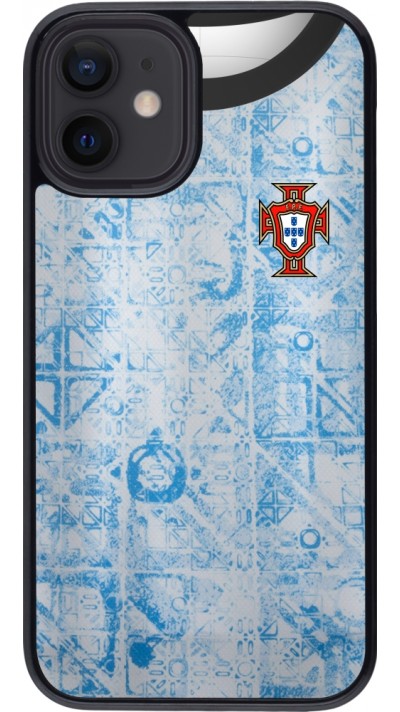 Coque iPhone 12 mini - Maillot de football Portugal Extérieur personnalisable