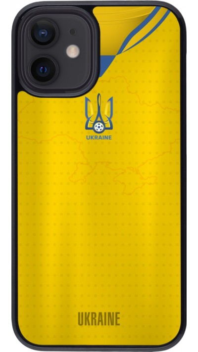 Coque iPhone 12 mini - Maillot de football Ukraine