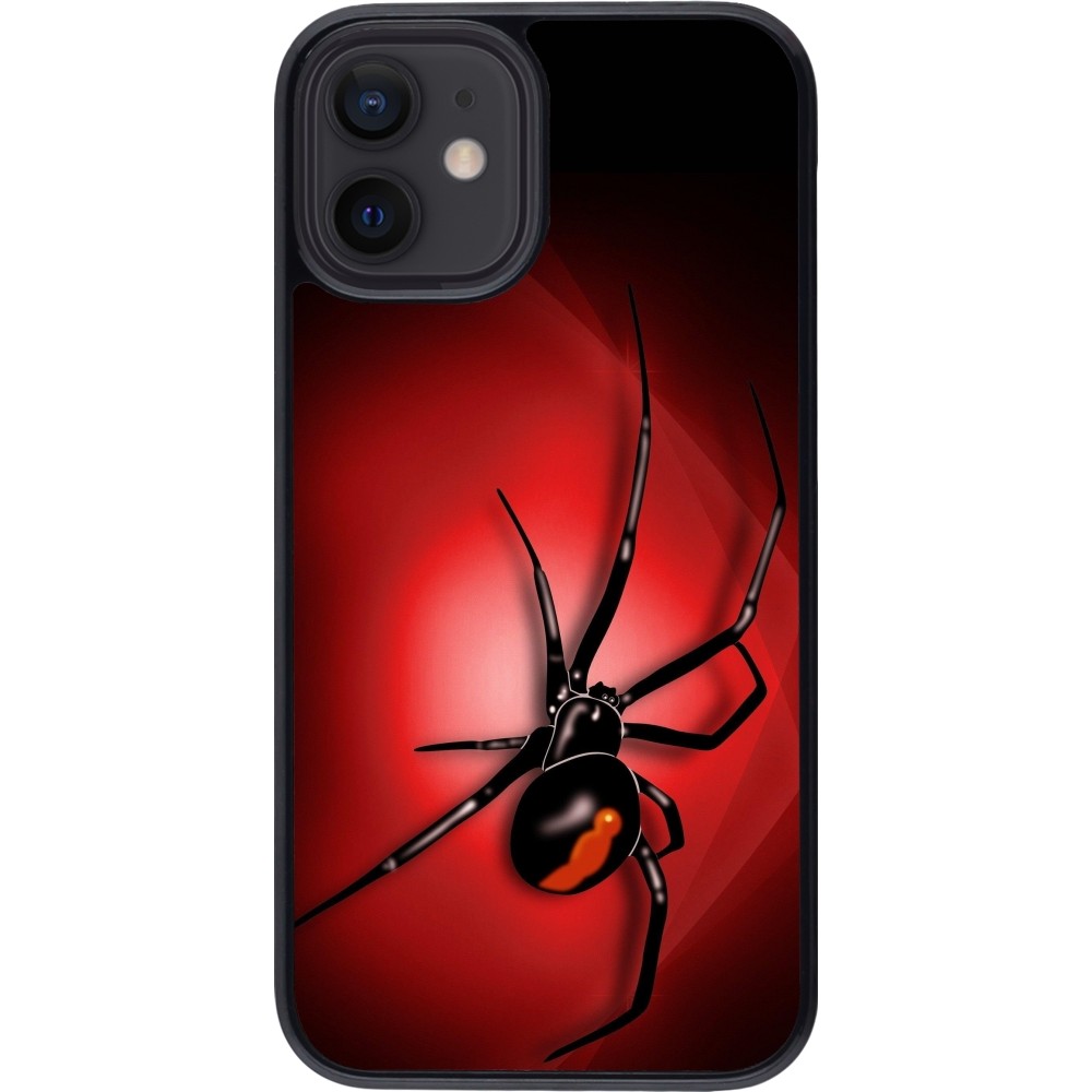 Coque iPhone 12 mini - Halloween 2023 spider black widow