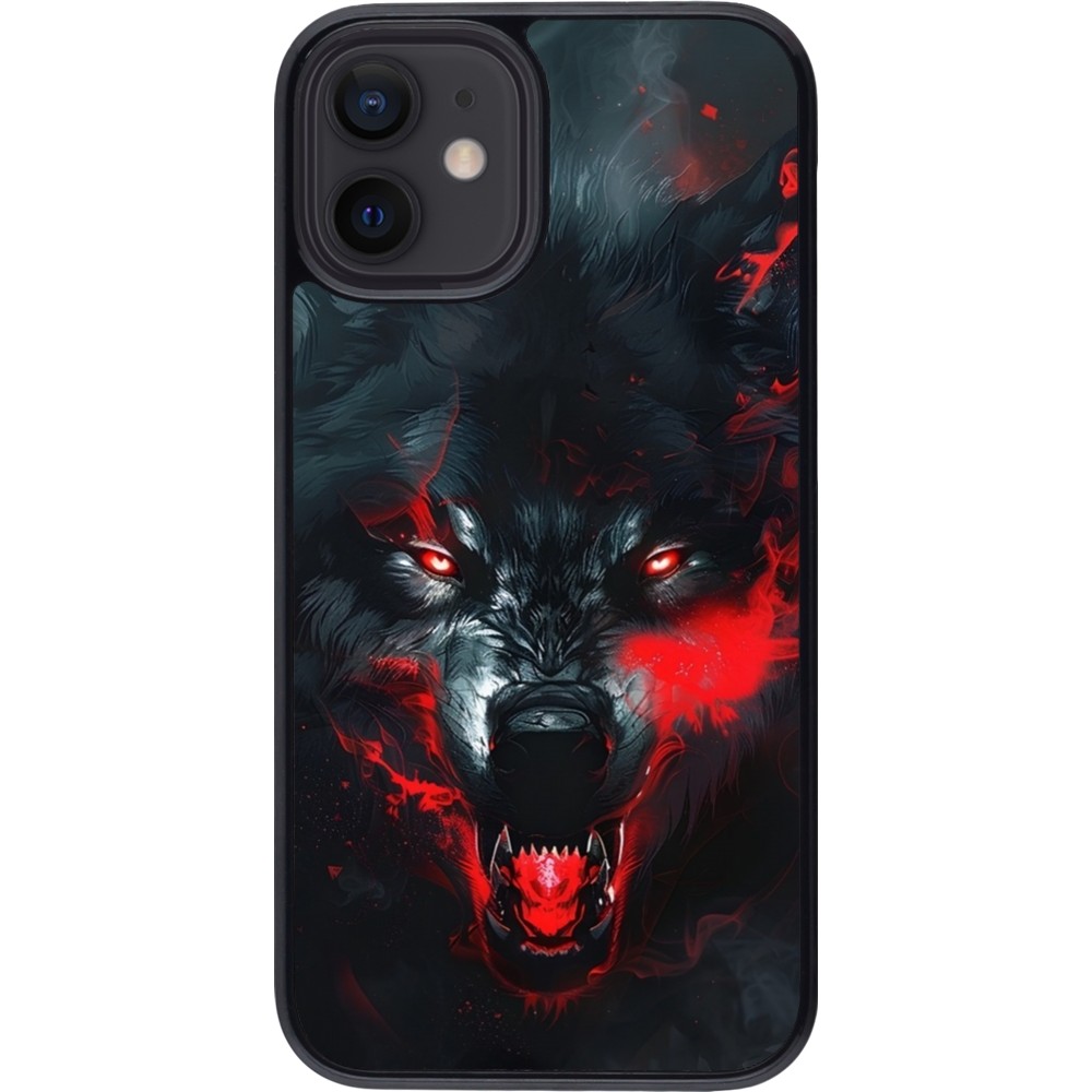 Coque iPhone 12 mini - Halloween 2024 mad werewolf