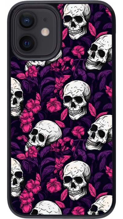 Coque iPhone 12 mini - Halloween 2024 romantic skulls