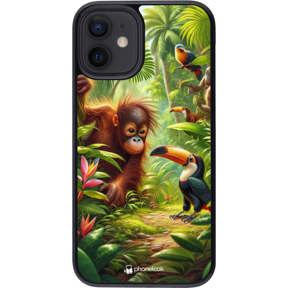 Coque iPhone 12 mini - Jungle Tropicale Tayrona