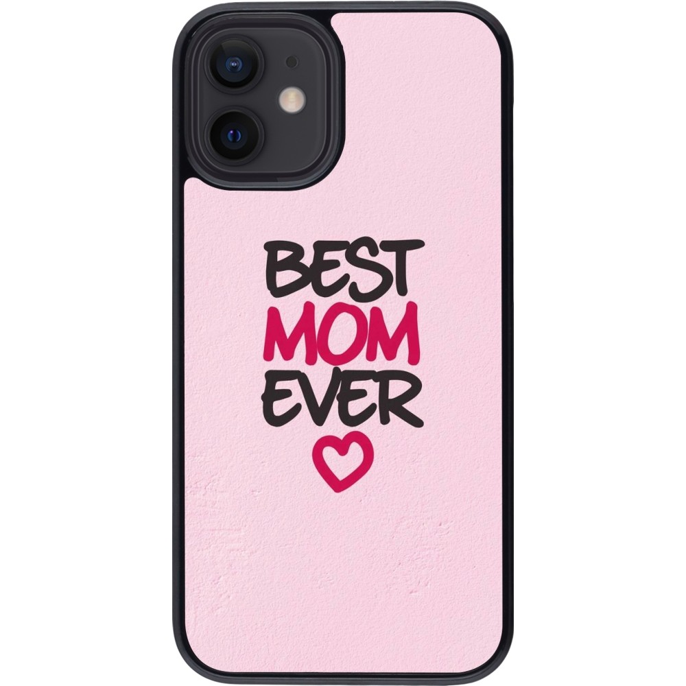 Coque iPhone 12 mini - Mom 2023 best Mom ever pink