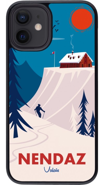 Coque iPhone 12 mini - Nendaz Cabane Ski