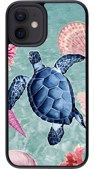 Coque iPhone 12 mini - Preppy Turtle