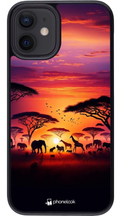 Coque iPhone 12 mini - Safari sunset wildlife