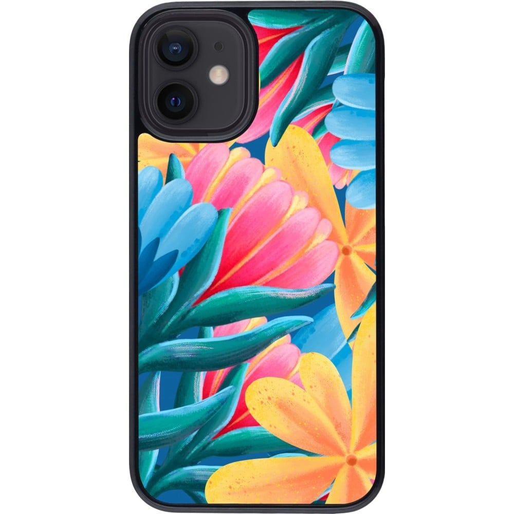 Coque iPhone 12 mini - Spring 23 colorful flowers