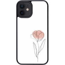 Coque iPhone 12 mini - Spring 23 minimalist flower