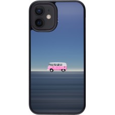 Coque iPhone 12 mini - Spring 23 pink bus