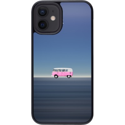 Coque iPhone 12 mini - Spring 23 pink bus