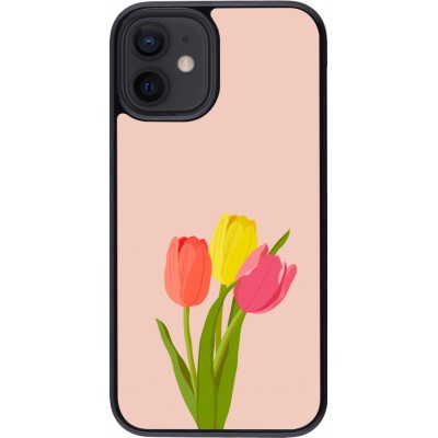 Coque iPhone 12 mini - Spring 23 tulip trio