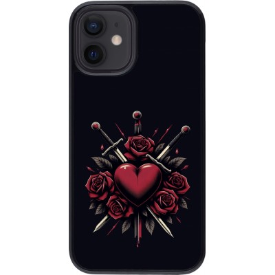 Coque iPhone 12 mini - Valentine 2024 gothic love