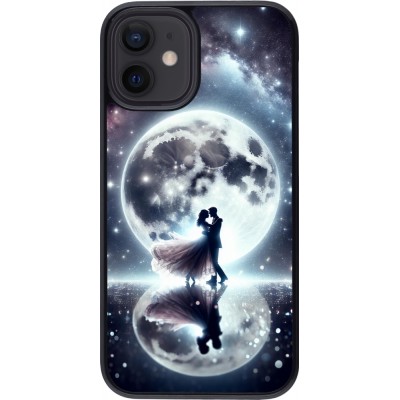 Coque iPhone 12 mini - Valentine 2024 Love under the moon