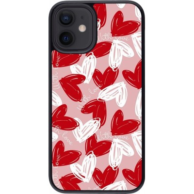 Coque iPhone 12 mini - Valentine 2024 with love heart