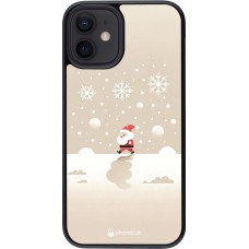 Coque iPhone 12 mini - Noël 2023 Minimalist Santa