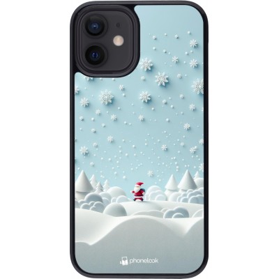 Coque iPhone 12 mini - Noël 2023 Petit Père Flocon