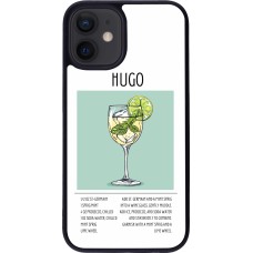 Coque iPhone 12 mini - Silicone rigide noir Cocktail recette Hugo