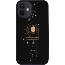 Coque iPhone 12 mini - Silicone rigide noir Spring 23 astro