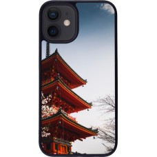 Coque iPhone 12 mini - Silicone rigide noir Spring 23 Japan