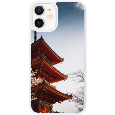 Coque iPhone 12 mini - Silicone rigide blanc Spring 23 Japan