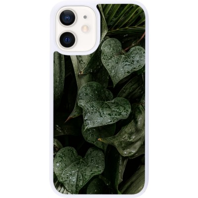 Coque iPhone 12 mini - Silicone rigide blanc Spring 23 fresh plants