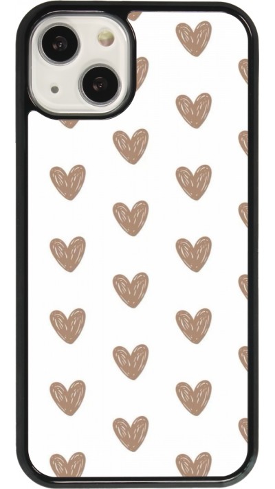 Coque iPhone 13 - Autumn 2024 brown hearts