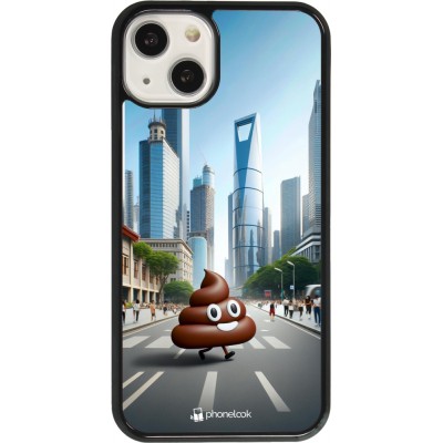 Coque iPhone 13 - Emoji Caca walk