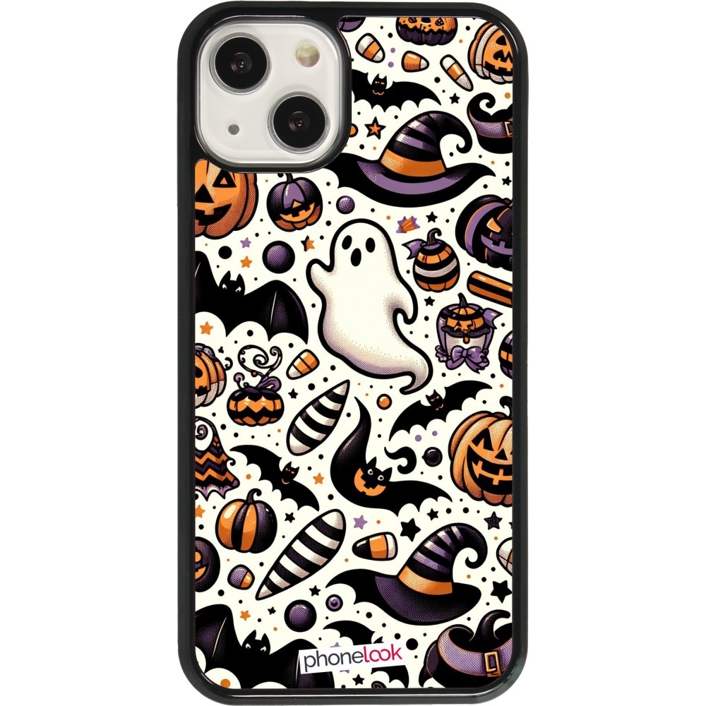 Coque iPhone 13 - Halloween 2024 Cute Pattern