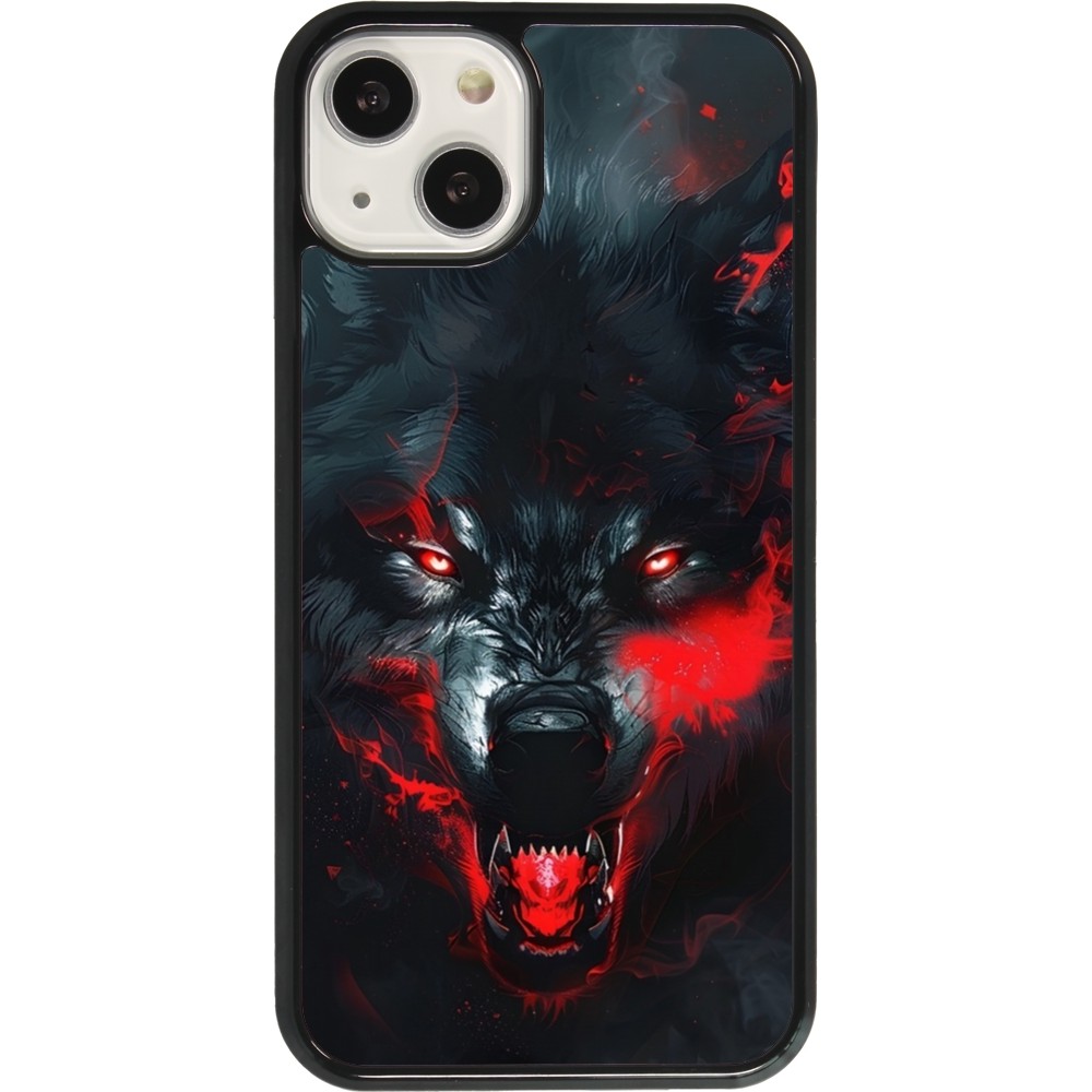 Coque iPhone 13 - Halloween 2024 mad werewolf