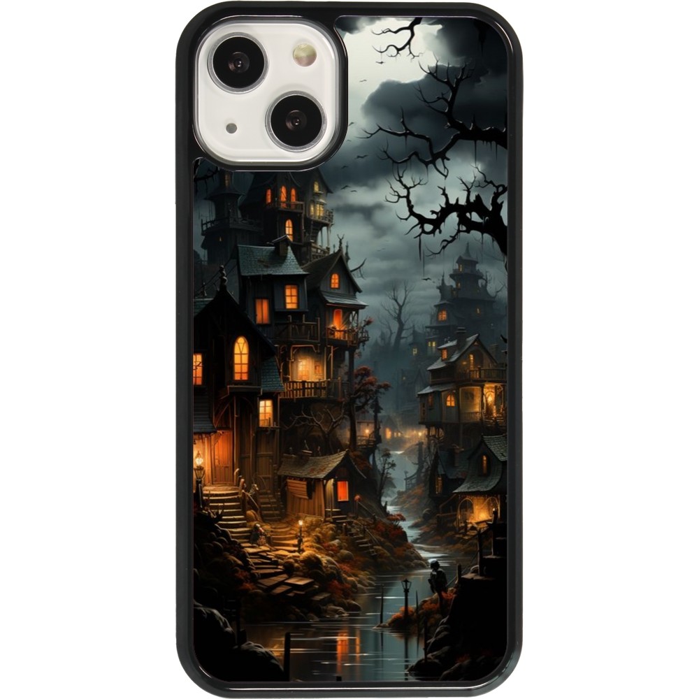 Coque iPhone 13 - Halloween 2024 scary town