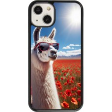 Coque iPhone 13 - Lama Chic en Coquelicot