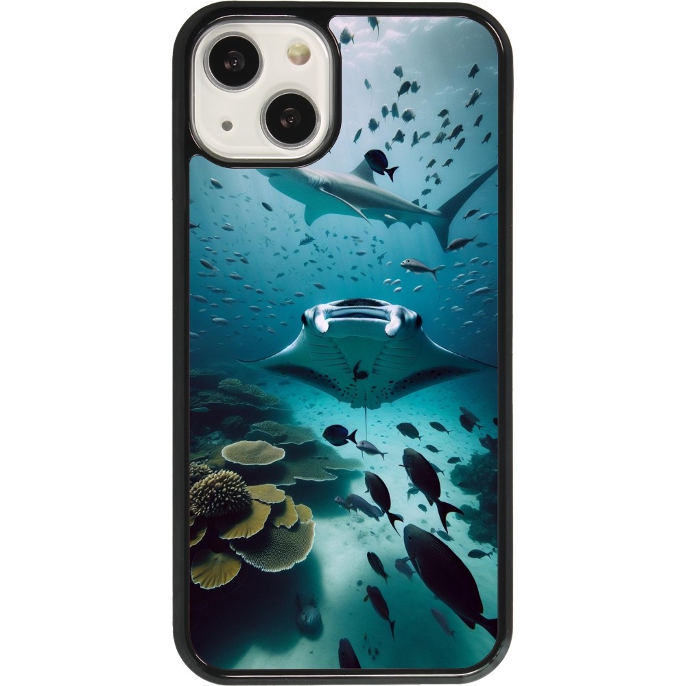 Coque iPhone 13 - Manta Lagon Nettoyage