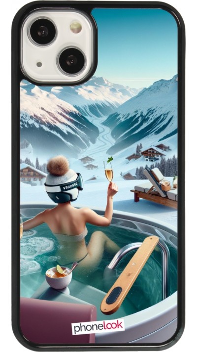 Coque iPhone 13 - Montagne Glamour Jacuzzi