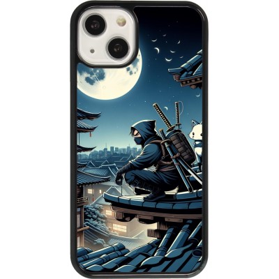 Coque iPhone 13 - Ninja sous la lune