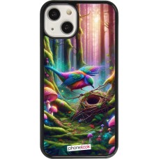 Coque iPhone 13 - Oiseau Nid Forêt