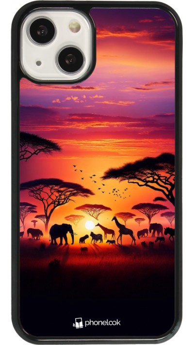 Coque iPhone 13 - Safari sunset wildlife