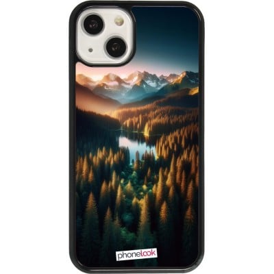 Coque iPhone 13 - Sunset Forest Lake