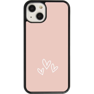 Coque iPhone 13 - Valentine 2023 three minimalist hearts