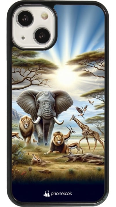 Coque iPhone 13 - Vie sauvage africaine