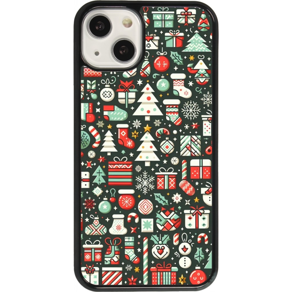 iPhone 13 Case Hülle - Weihnachten 2023 Flachmuster - Kaufen auf PhoneLook