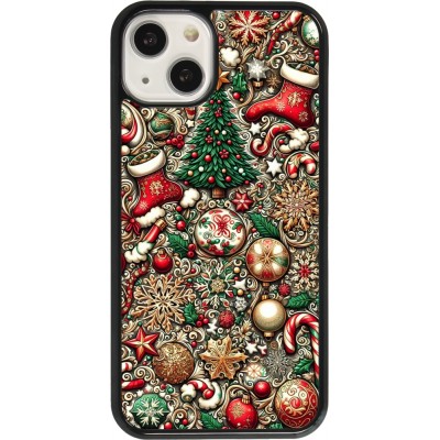 Coque iPhone 13 - Noël 2023 micro pattern