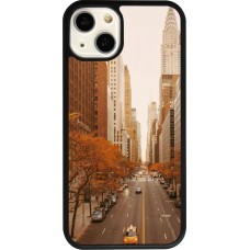 Coque iPhone 13 - Silicone rigide noir Autumn 2024 New York city