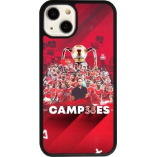 Coque iPhone 13 - Silicone rigide noir Benfica Campeoes 2023